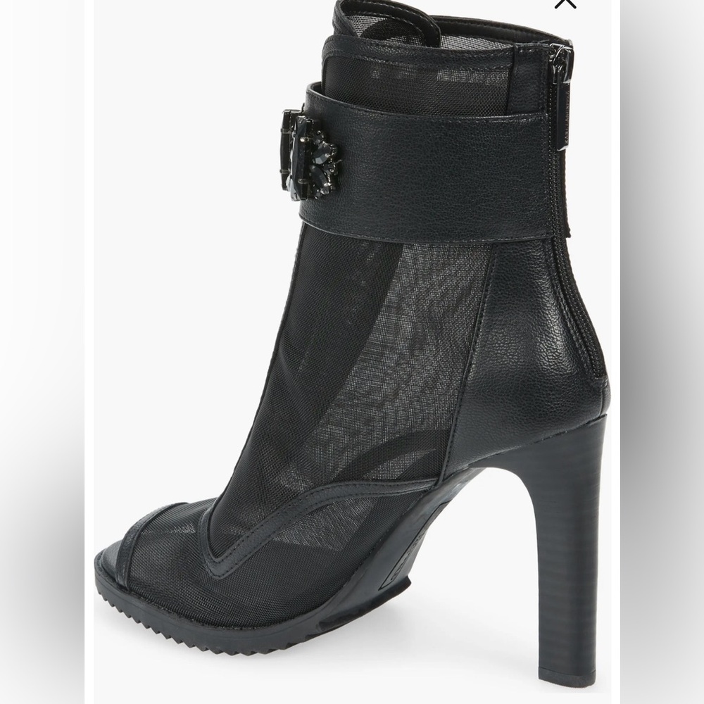 Karl Lagerfeld Paris Blayze Peep Toe Bootie - Picture 3 of 6